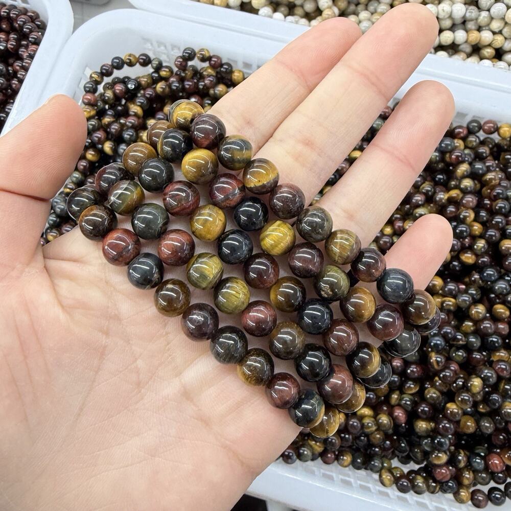 8MM 3 Color Tigers Eye Bracelet